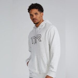 TYR Ash Grey Unisex Medium Big Logo Hoodie